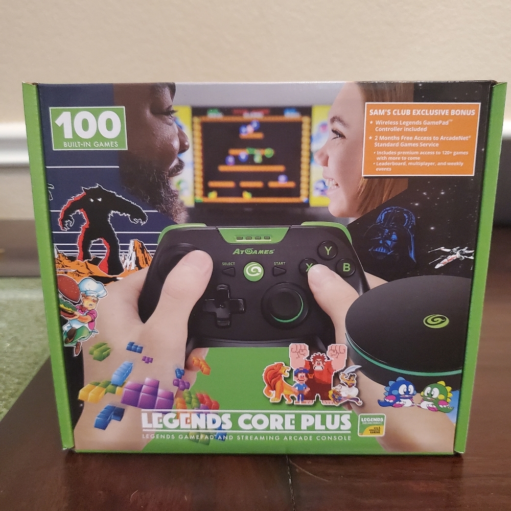 AT GAMES LEGENDS CORE PLUS PLUG AND PLAY 100 BUILT-IN GAMES NEW!!!